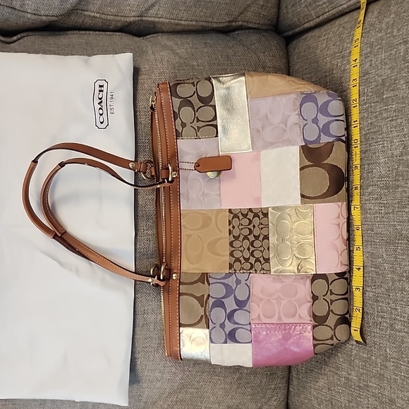 Coach Bags Authentic Coach Purse Patchwork Design Tote Style Poshmark